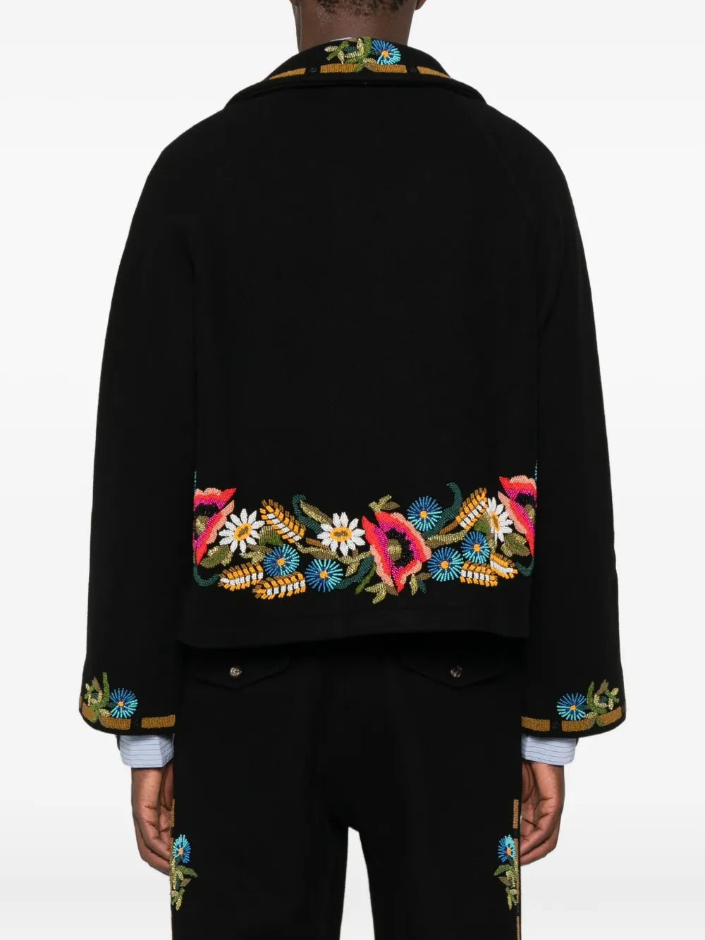 BODE Aquitaine wollen blazer Zwart