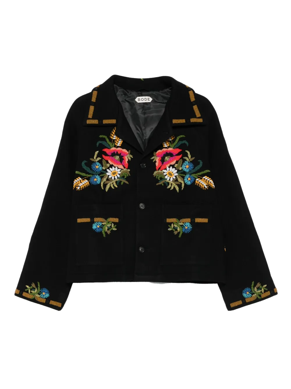 BODE Aquitaine wool blazer | Black | Image 1