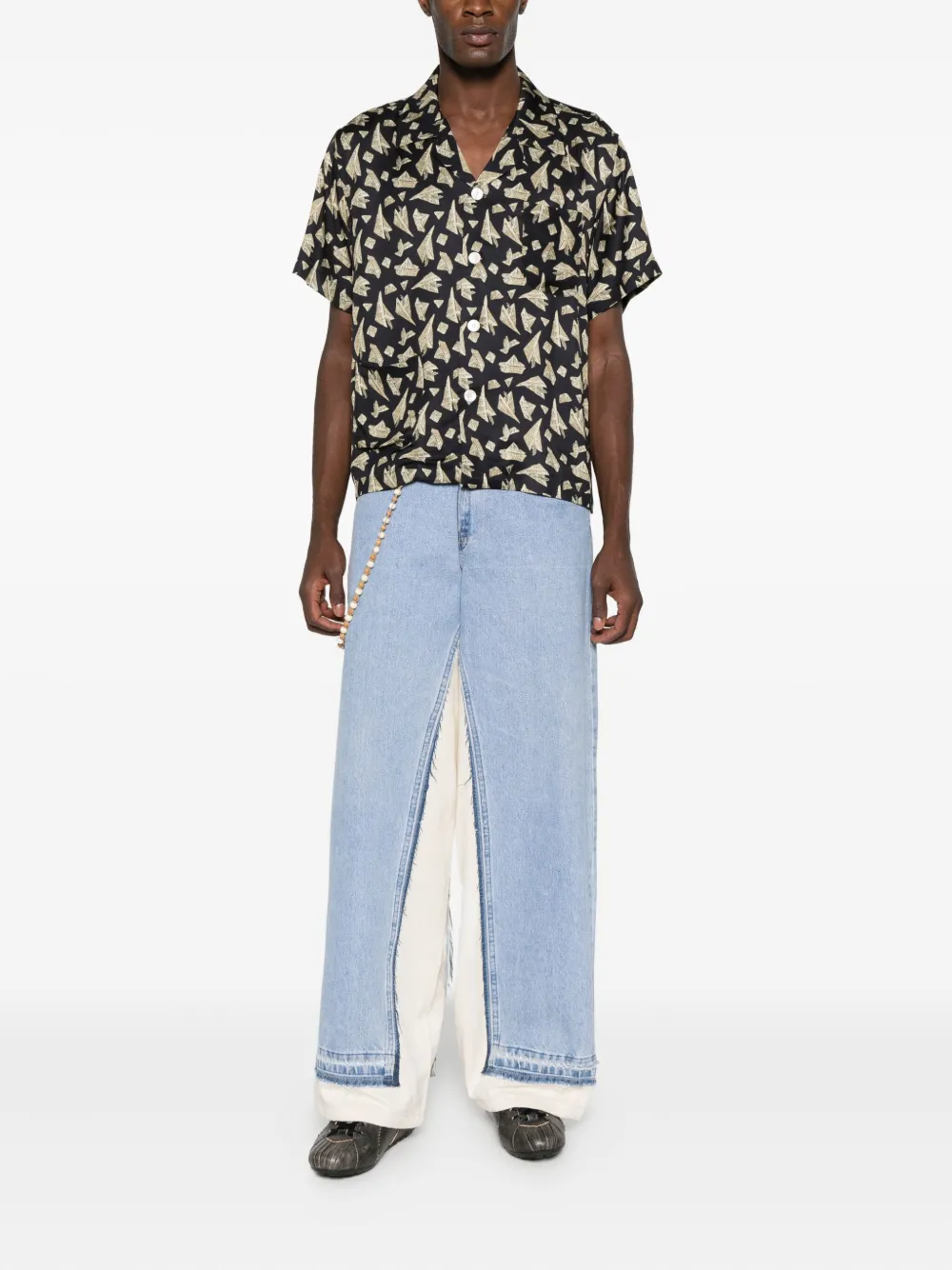 BODE Paper Hat short-sleeved shirt - Zwart