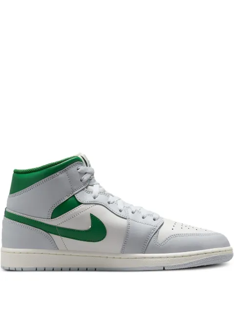 Jordan Jordan 1 Mid "White/Pure Platinum/Pine Green" sneakers