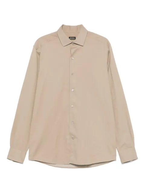 Zegna spread-collar shirt