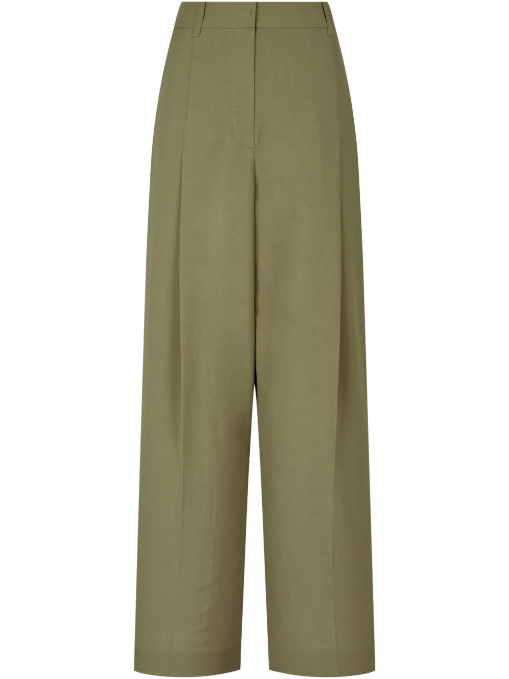 pleat-detail trousers