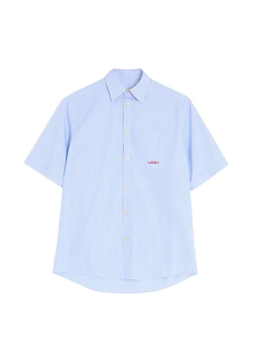 Valentino Garavani EMBROIDERED COTTON SHIRT - Blue