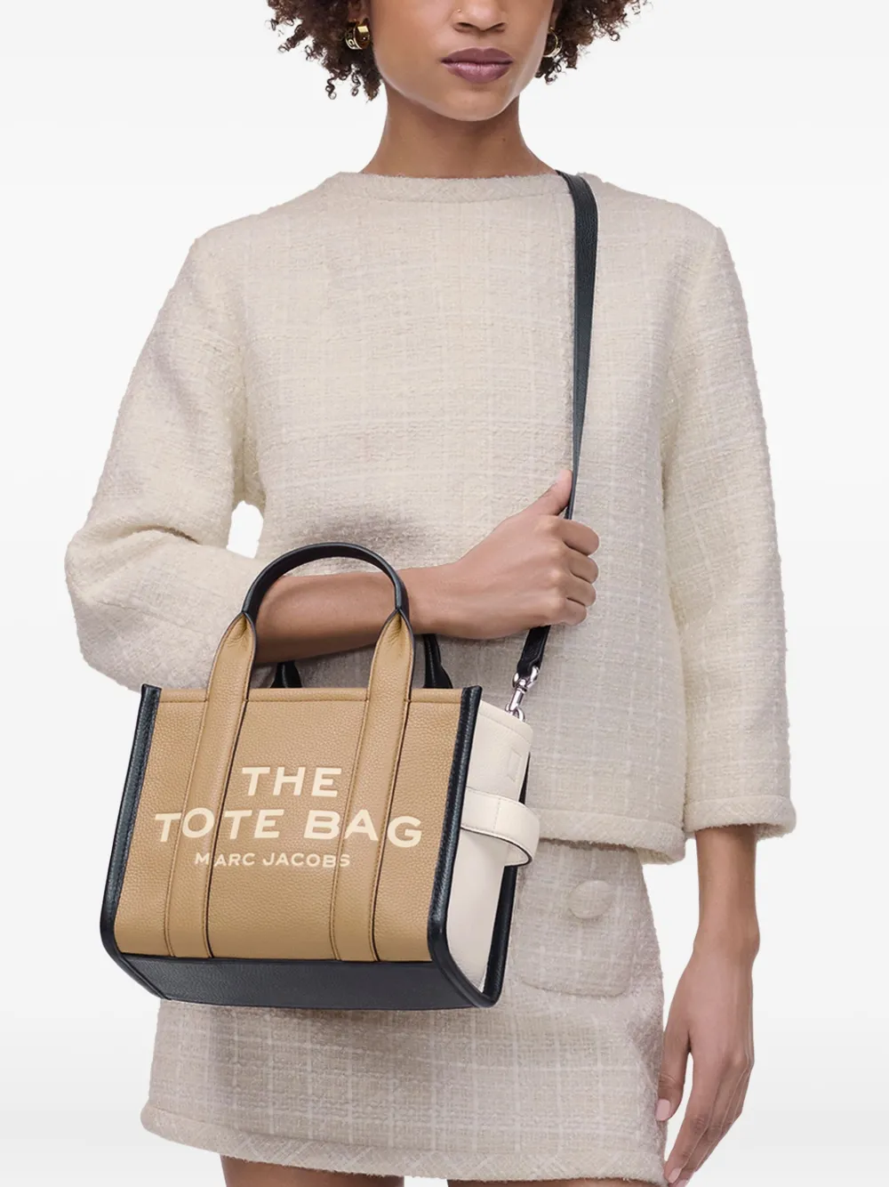 Marc Jacobs The Color Block Small Tote Bag - Beige