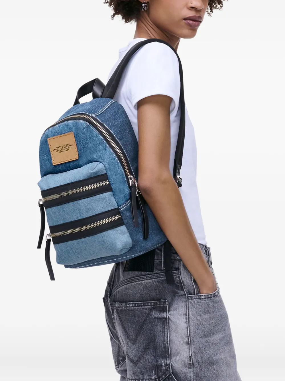 Marc Jacobs medium denim backpack - Blauw