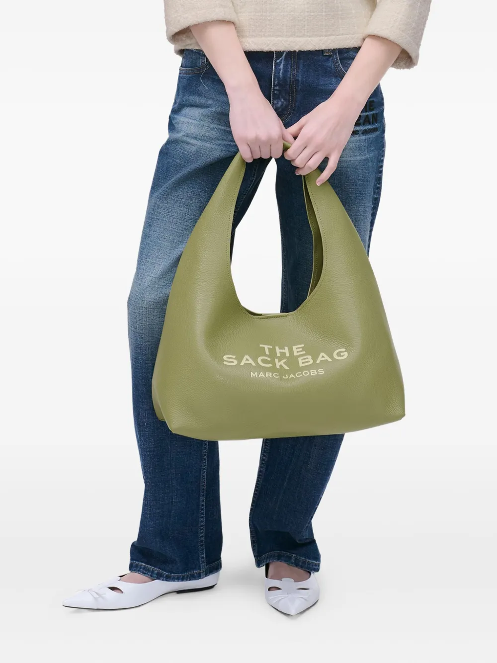 Marc Jacobs The Leather Sack Bag - Groen