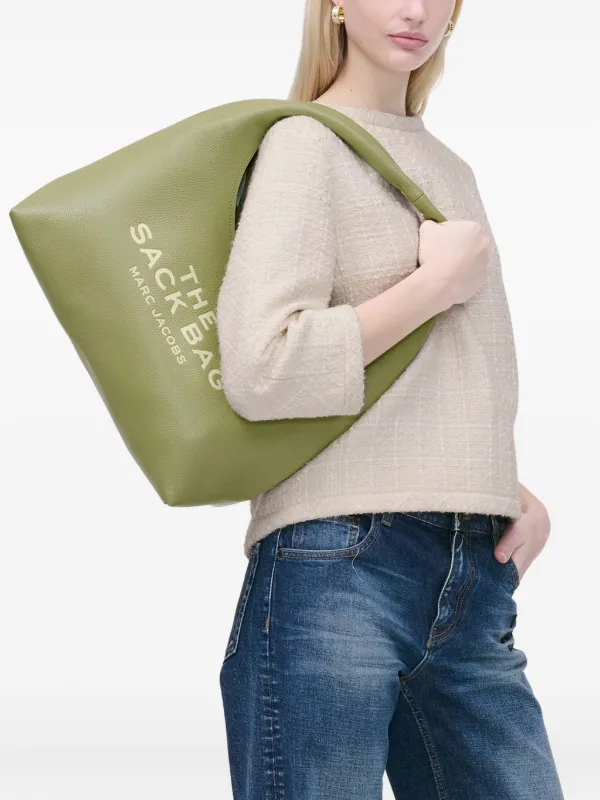 Marc Jacobs The Leather Sack Bag | Green | FARFETCH