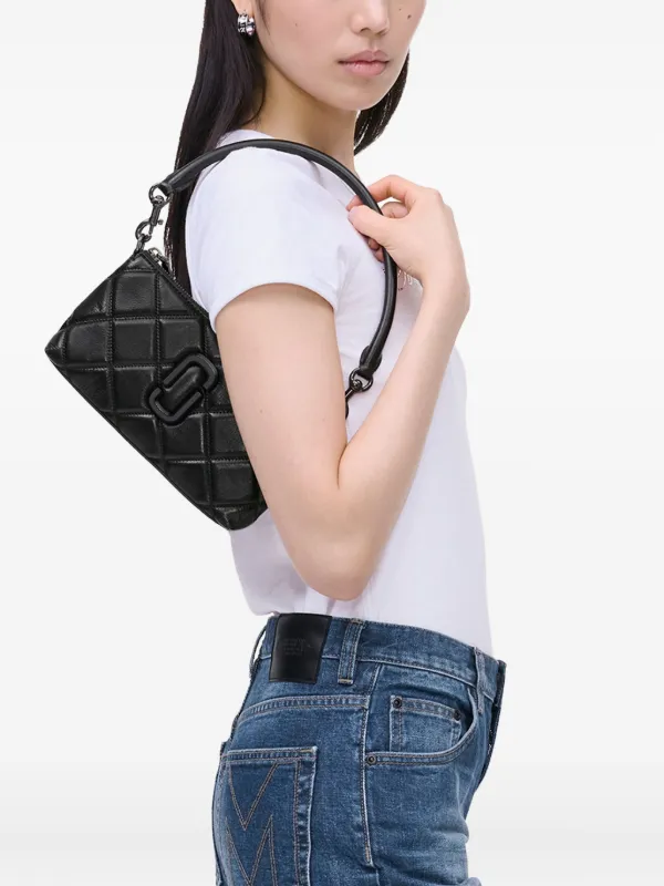 Marc Jacobs The Quilted Utility Snapshot Cross Body Bag | Black