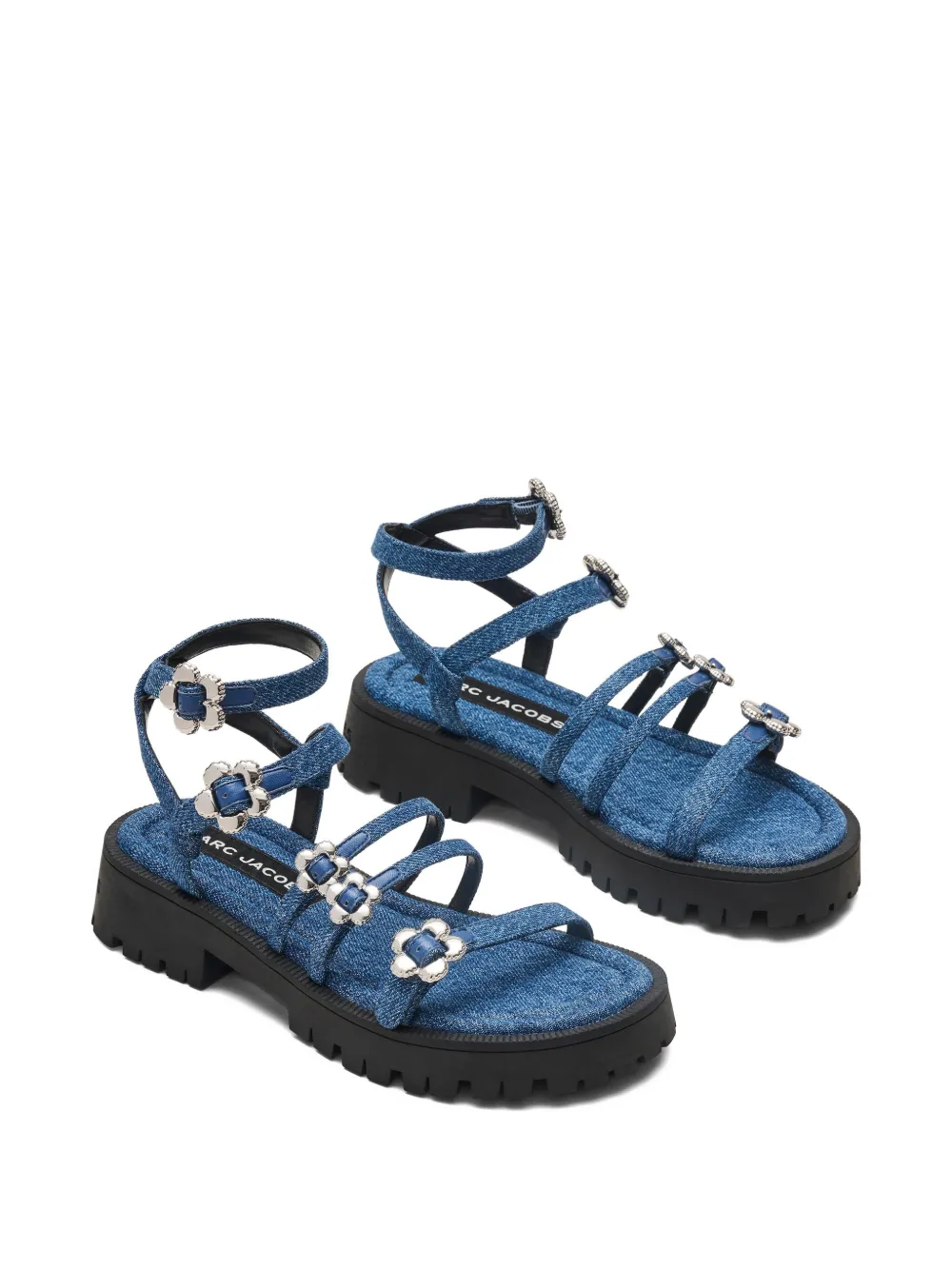 Marc Jacobs The Daisy denim sandals - Blauw