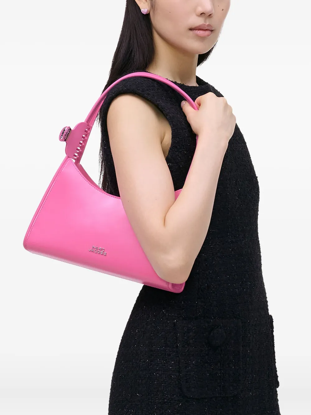 Marc Jacobs The Glam Claw Clip shoulder bag - Roze