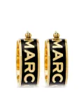 Marc Jacobs The Button Enamel Logo Hoop earrings - Gold