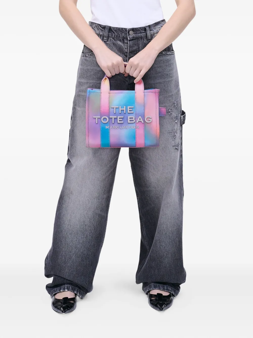 Marc Jacobs The Airbrush Small Tote Bag Blauw