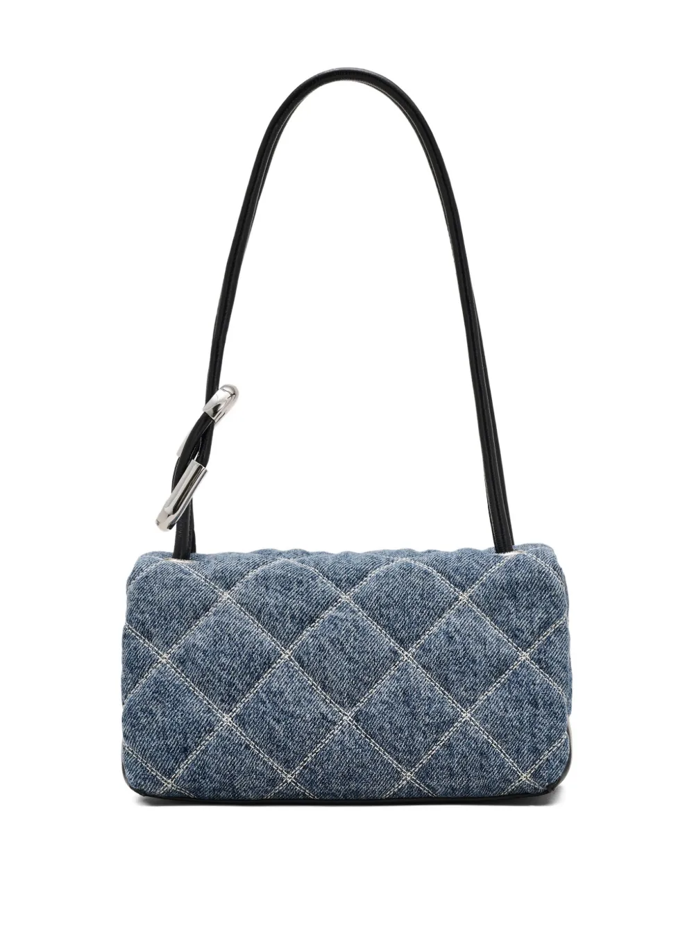 Marc Jacobs The Quilted Mini Dual denim schoudertas Blauw
