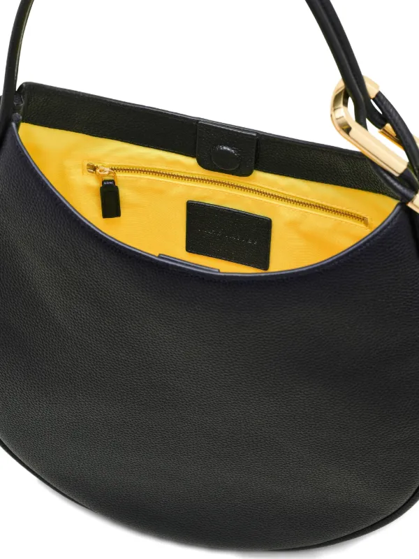Marc Jacobs The Leather Crescent Dual Shoulder Bag | Black