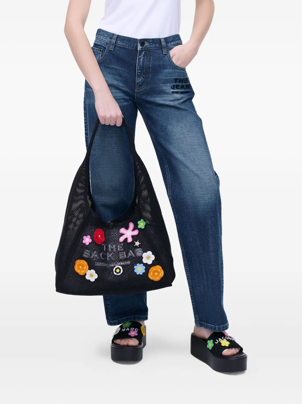 Marc Jacobs The Daisy Sack gehaakte tas Zwart