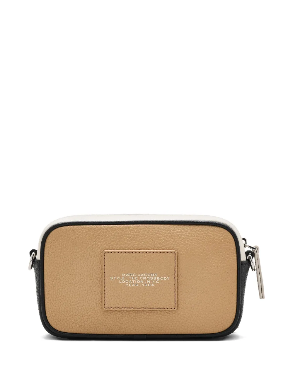 Marc Jacobs The Colorblock leren crossbodytas Beige