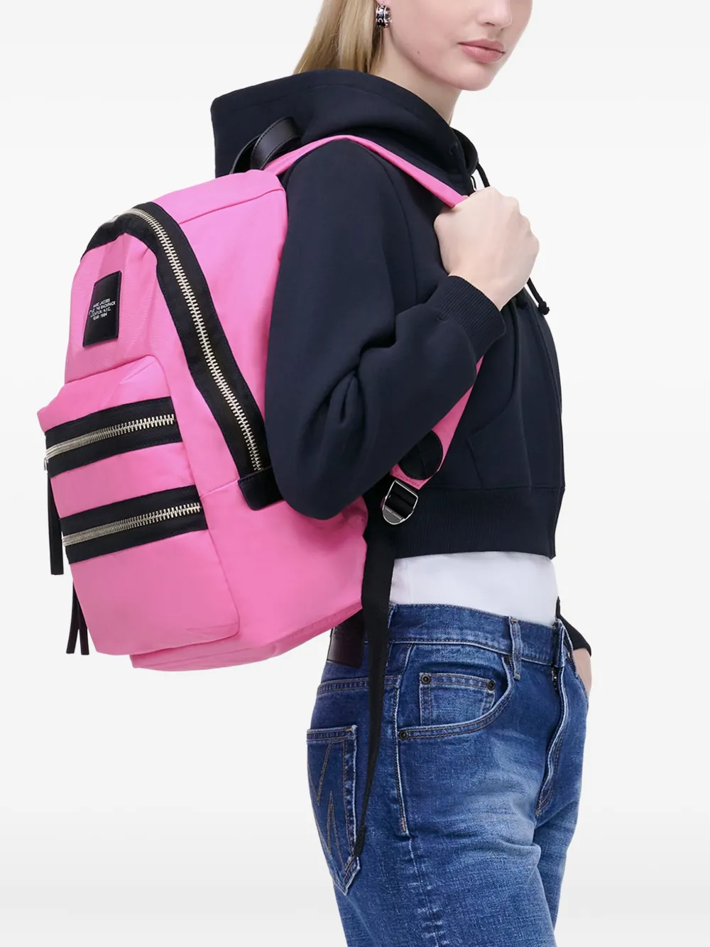 Marc Jacobs large The Biker backpack - Roze