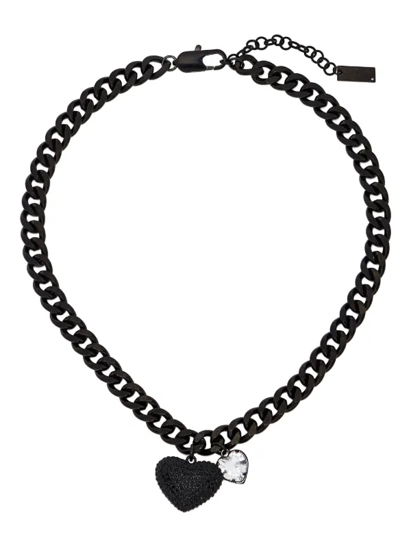 Marc Jacobs The Pave Ballon ハート ネックレス | ブラック | FARFETCH JP