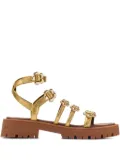 Marc Jacobs The Daisy metallic sandals - Gold