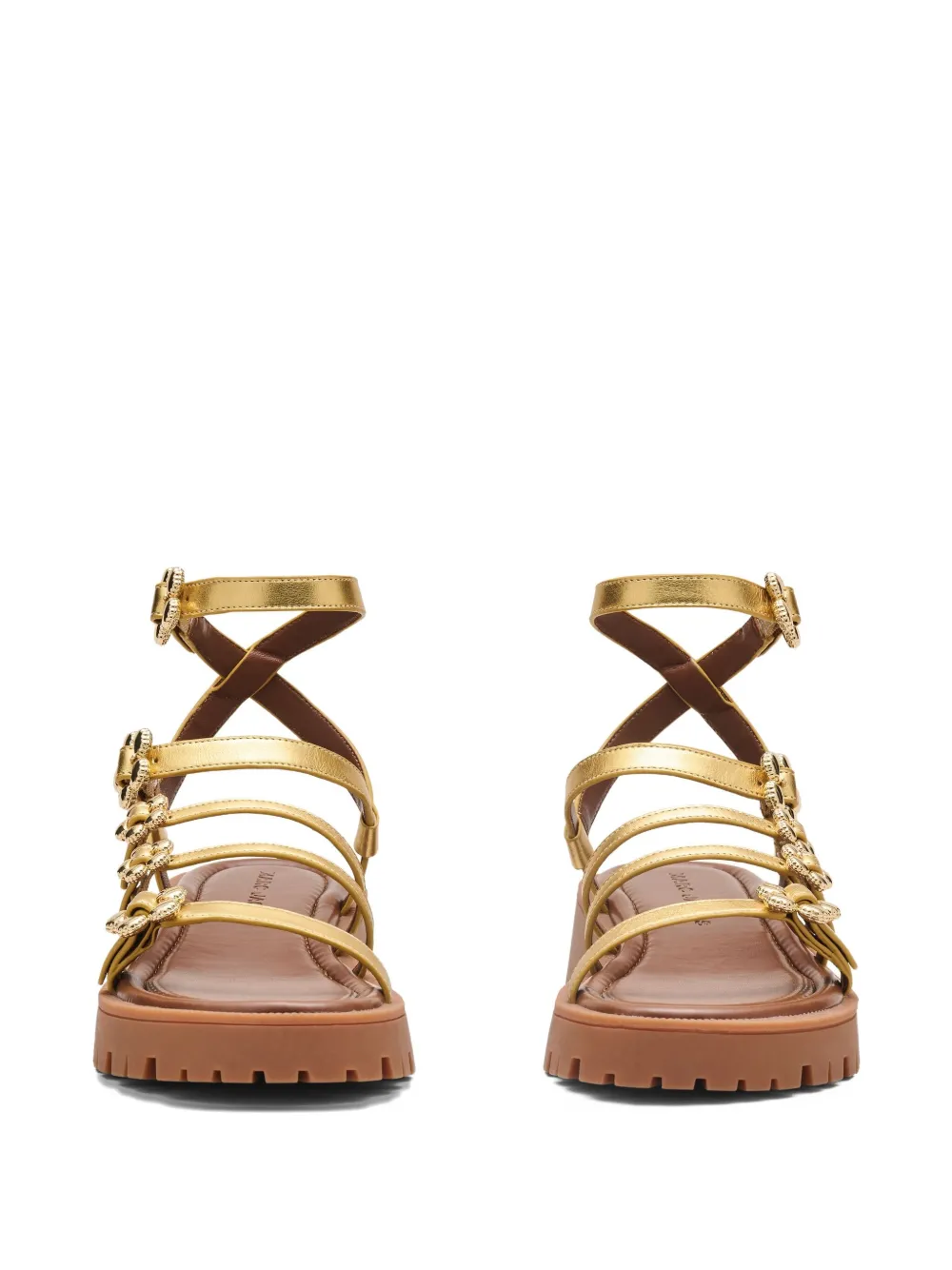 Marc Jacobs The Daisy metallic sandals Gold