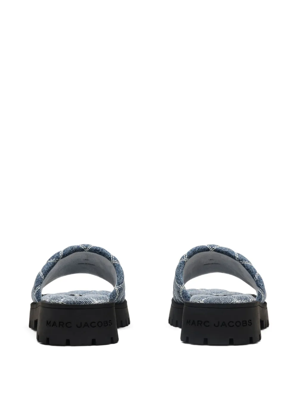 Marc Jacobs The Quilted denim slides Blue
