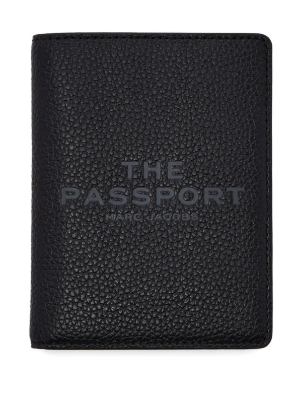 Marc Jacobs The Leather Passport Case | Black | FARFETCH