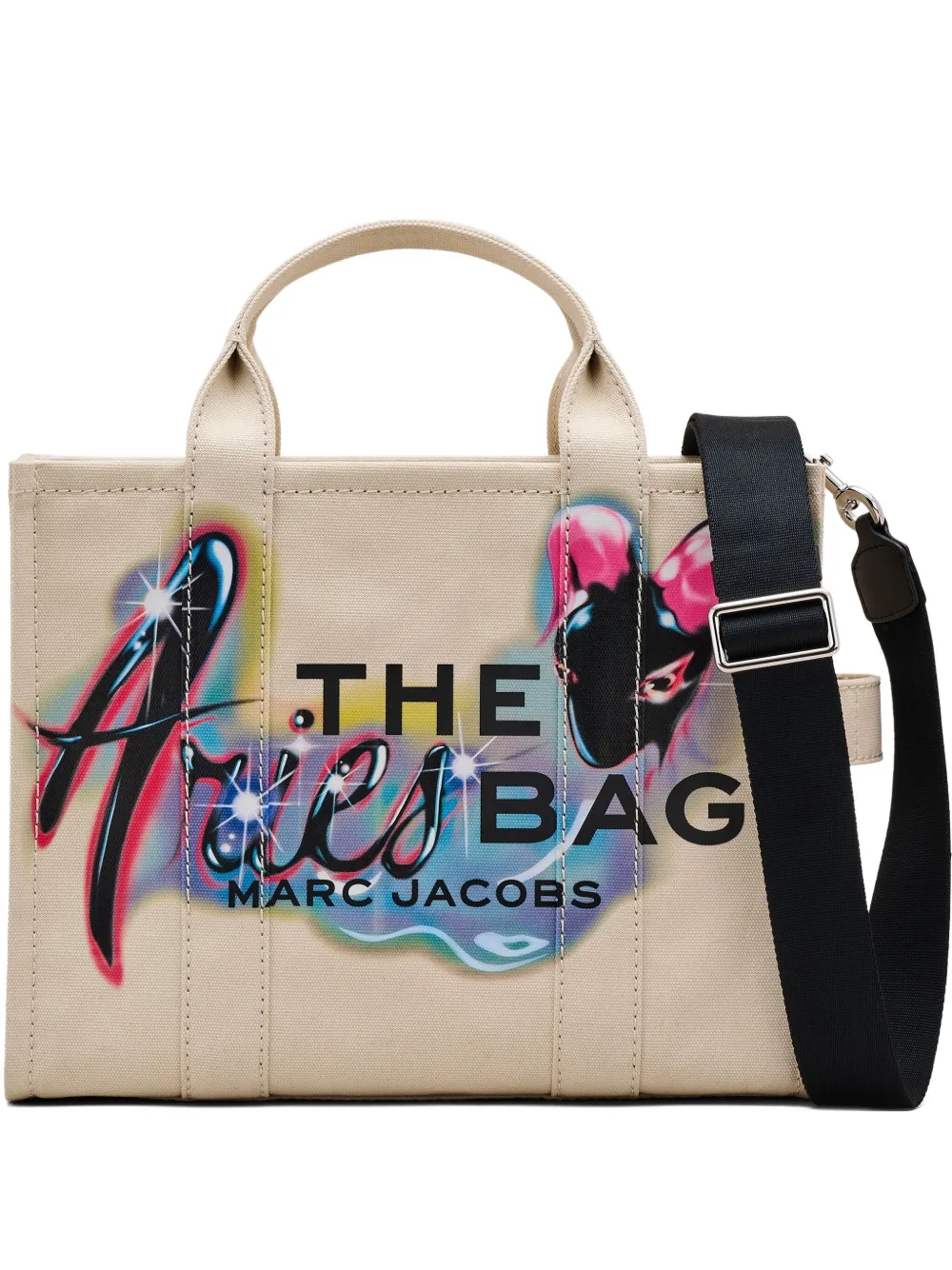 Marc Jacobs ザ エアリーズミディアム トートバッグ - ニュートラル Marc Jacobs ザ エアリーズミディアム トートバッグ - ニュートラル