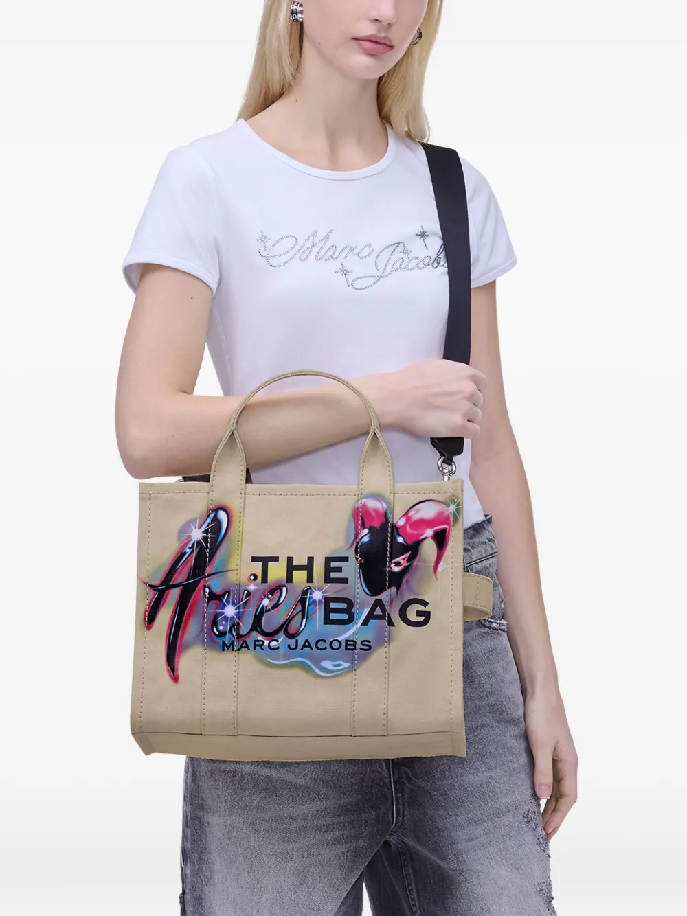 Marc Jacobs The Aries Medium Tote Bag - Beige