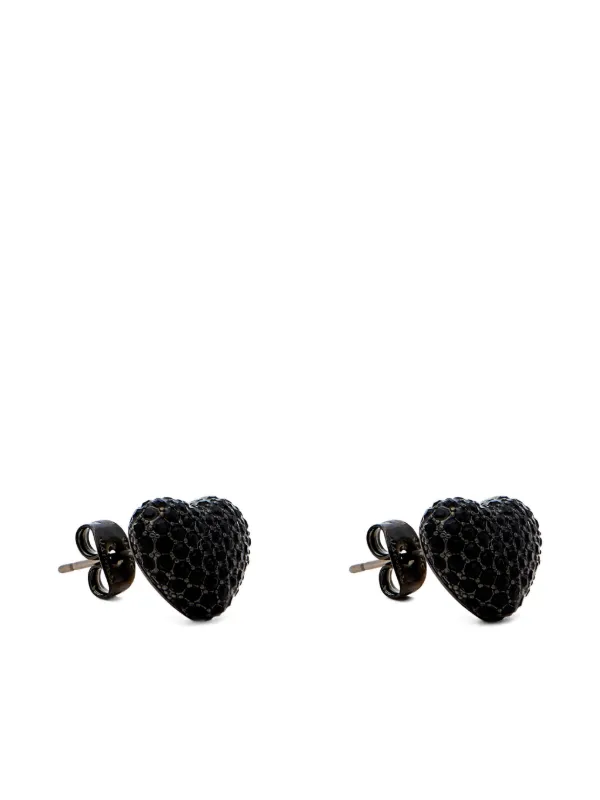 ピアス [MARC JACOBS]Balloon Heart Pave Earrings Marc Jacobs The Pavé Balloon Heart Earrings | Black | FARFETCH