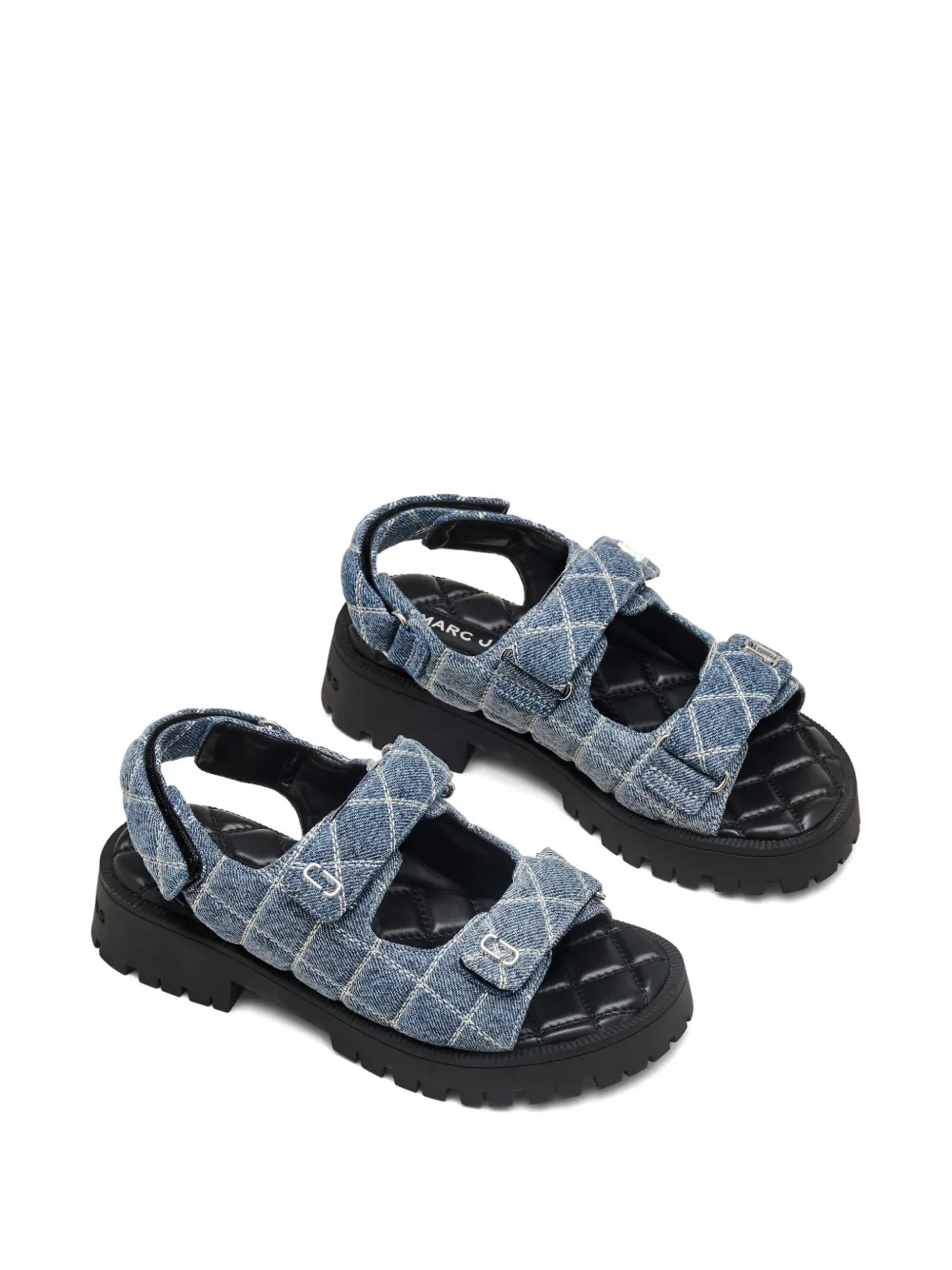 Marc Jacobs The Quilted denim sandals Blue