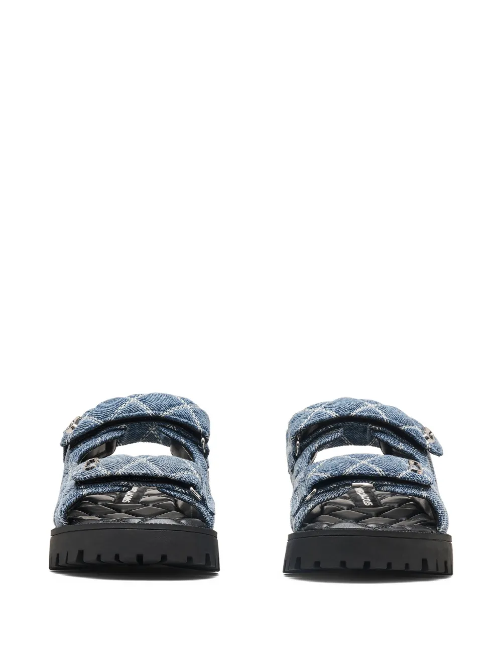 Marc Jacobs The Quilted denim sandals Blue