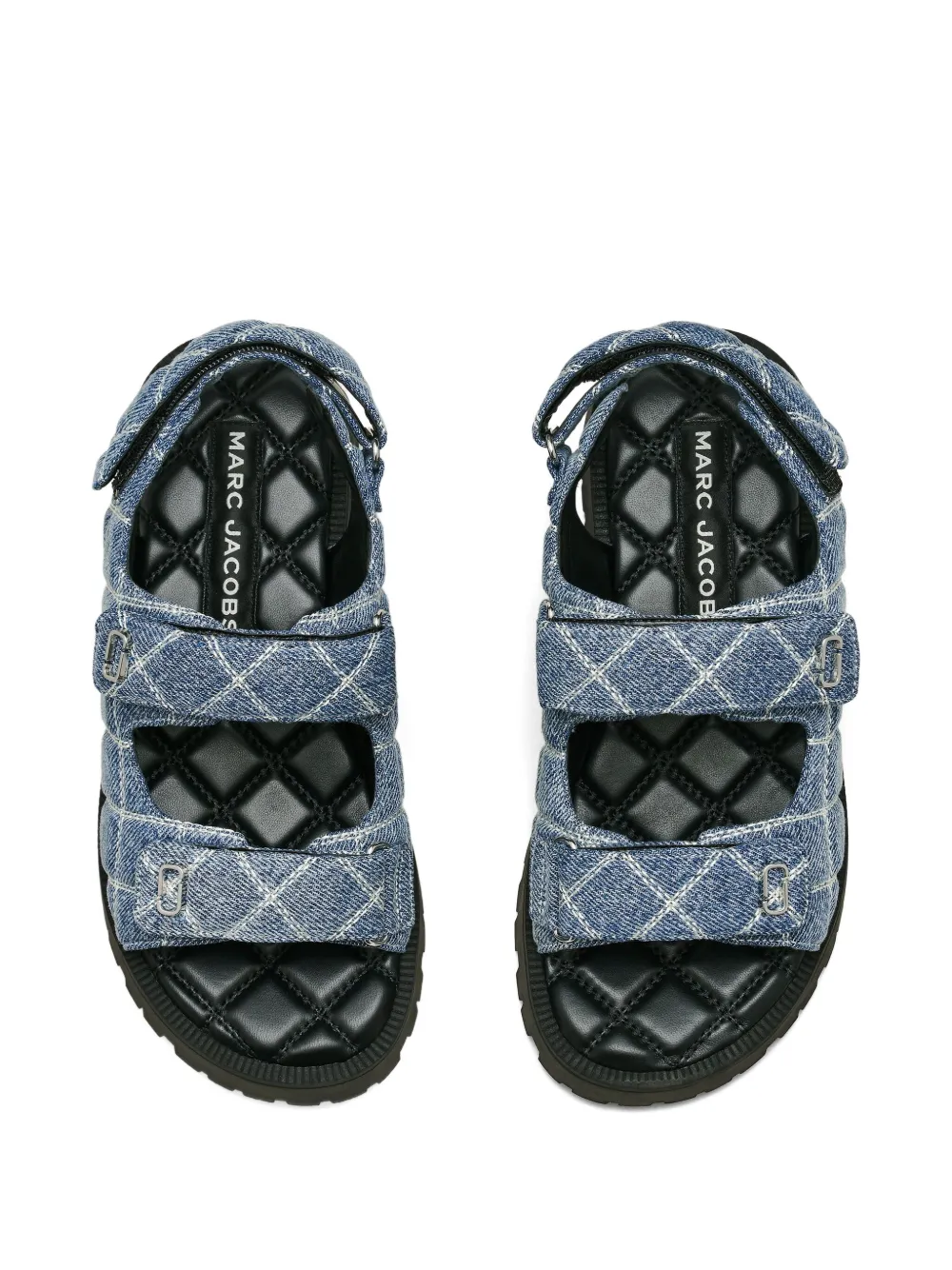 Marc Jacobs The Quilted denim sandals Blue