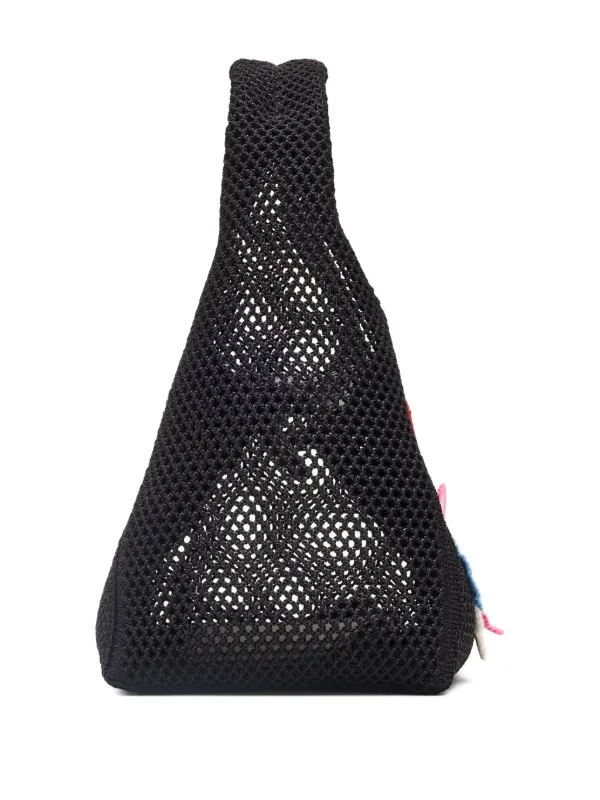 Marc Jacobs ザ デイジー クロシェ ミニバッグ | ブラック Marc Jacobs ザ デイジー クロシェ ミニバッグ | ブラック