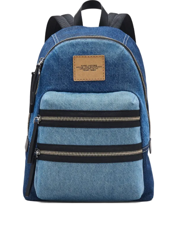Marc Jacobs リュック Marc Jacobs THE BIKER COLORBLOCK DENIM MEDIUM BACKPACK