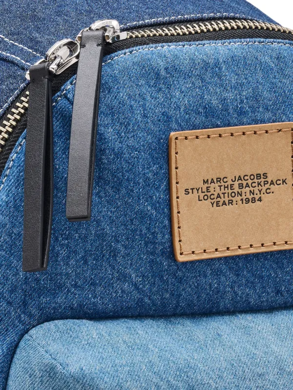 Marc Jacobs Large The Colourblock Denim Backpack | Blue