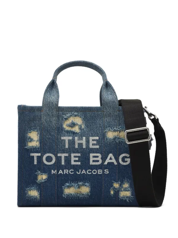 Marc Jacobs ザ リップ＆リペア デニム トートバッグ S | ブルー
