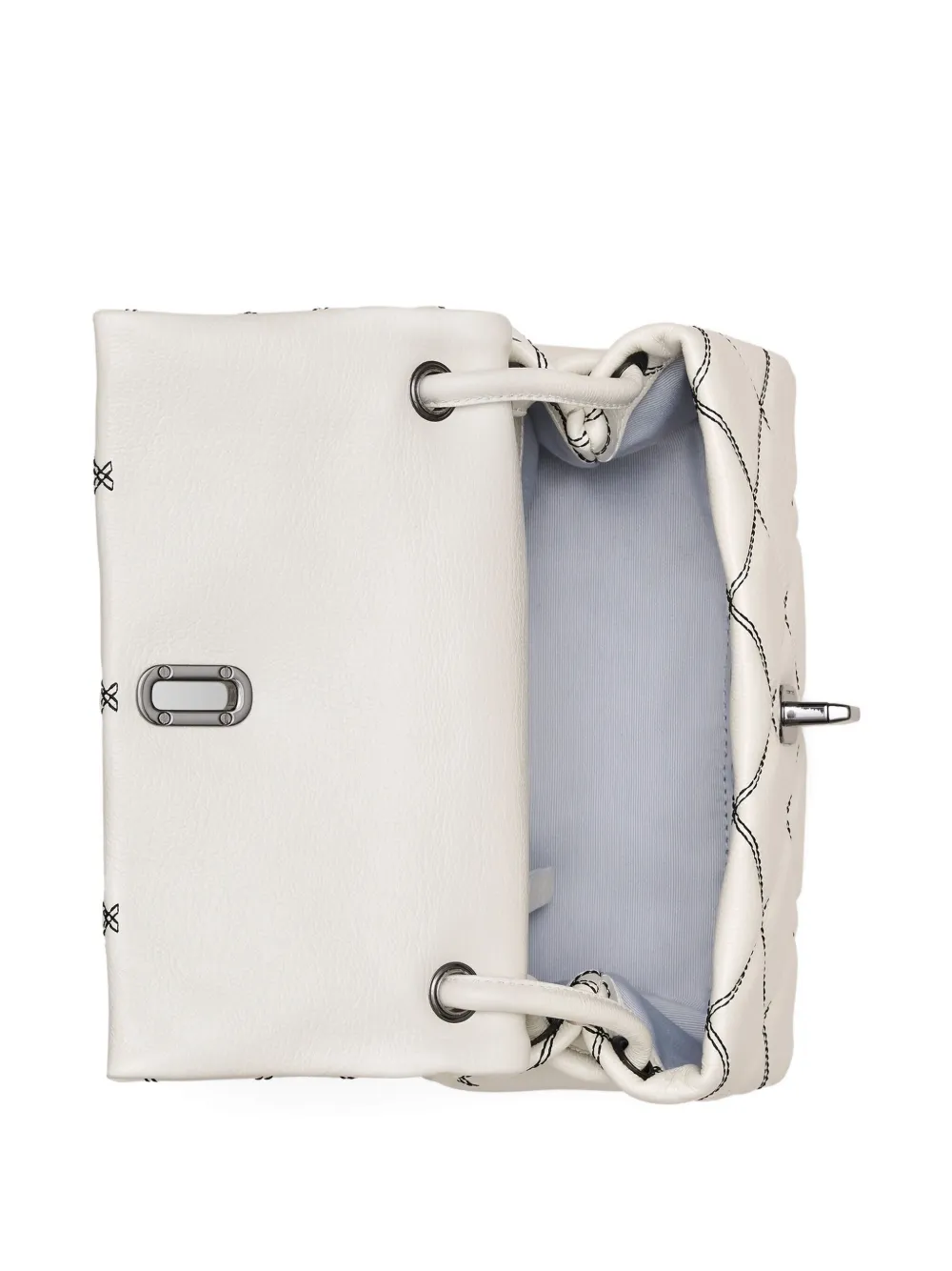 Marc Jacobs Tweekleurige gewatteerde leren schoudertas Beige