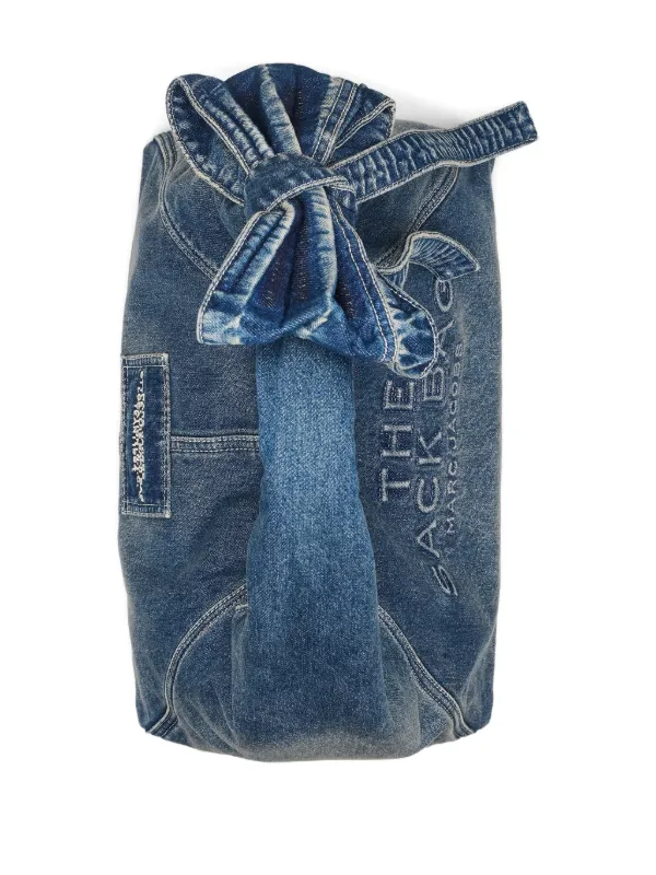 【Marc Jacobs】The Bow Denim Mini Sack Bag Marc Jacobs The Bow Denim Sack Bag | Blue | FARFETCH