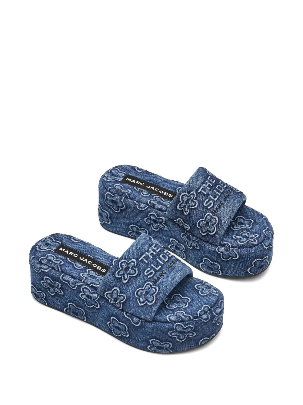 Marc Jacobs The Daisy denim platform sandals Blue