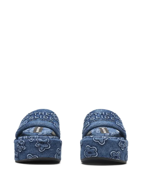 Marc Jacobs ザ デイジー デニムサンダル | ブルー | FARFETCH JP