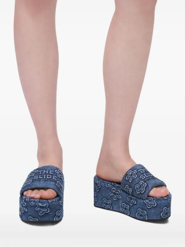 フラットシューズ The Platform Sandals - Marc Jacobs - Cotton - Blue Amazon.com | Marc Jacobs Women's The Platform Sandals