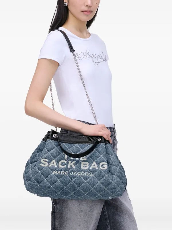 バッグ・カバンその他 Marc Jacobs THE QUILTED DENIM CHAIN SACK BAG Marc Jacobs The Quilted Denim Large Chain Sack Bag | Blue