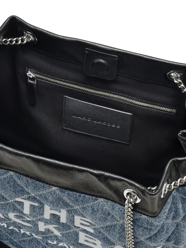Marc Jacobs The Quilted Denim Large Chain Sack Bag | Blue