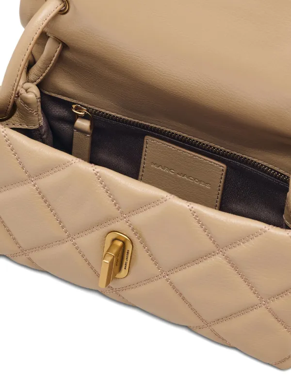 Marc Jacobs The Quilted Mini Dual Shoulder Bag | Neutrals | FARFETCH