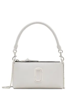 GANNI Butterfly-clasp Crossbody Bag | White | FARFETCH CA