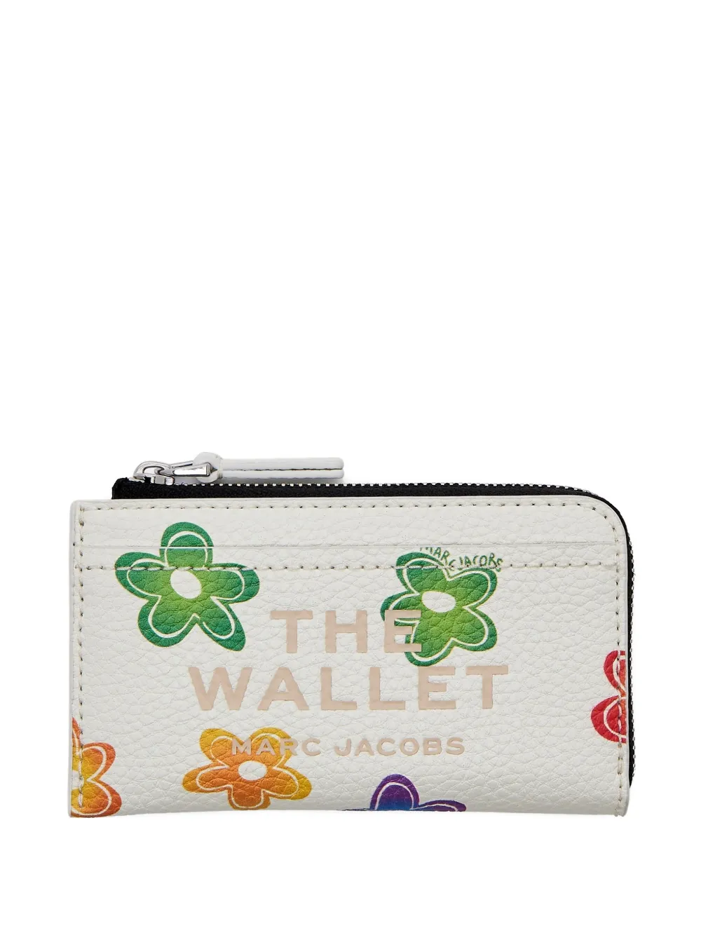 Marc Jacobs The Wild Daisy Top-Zip wallet - ホワイト Marc Jacobs The Wild Daisy Top-Zip wallet - ホワイト