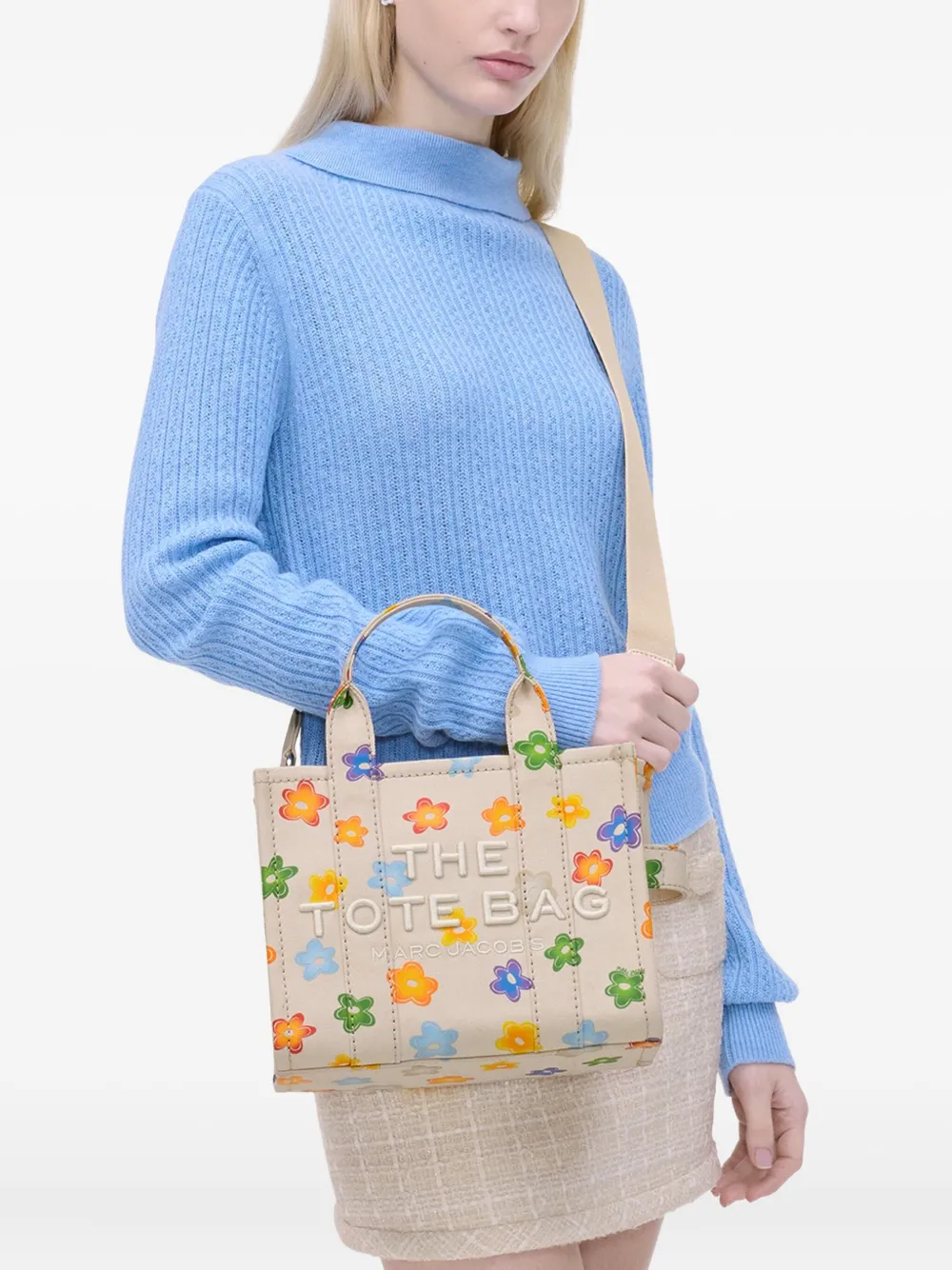 Marc Jacobs The Wild Daisy Small Tote Bag - Beige