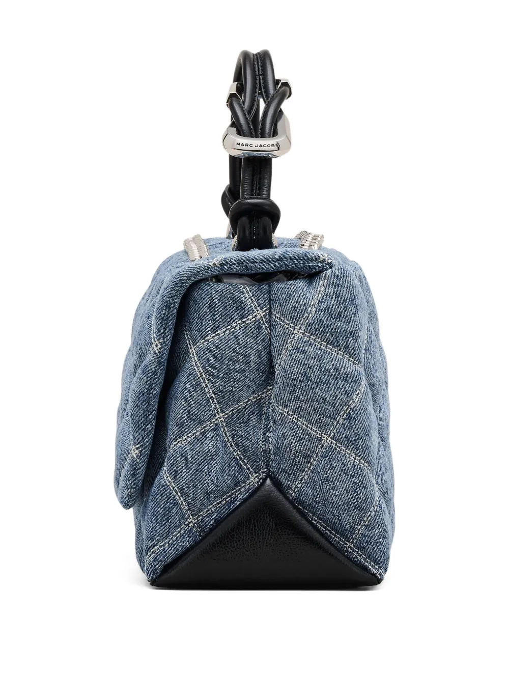 Shop Marc Jacobs The Quilted Denim Shoulder Bag
