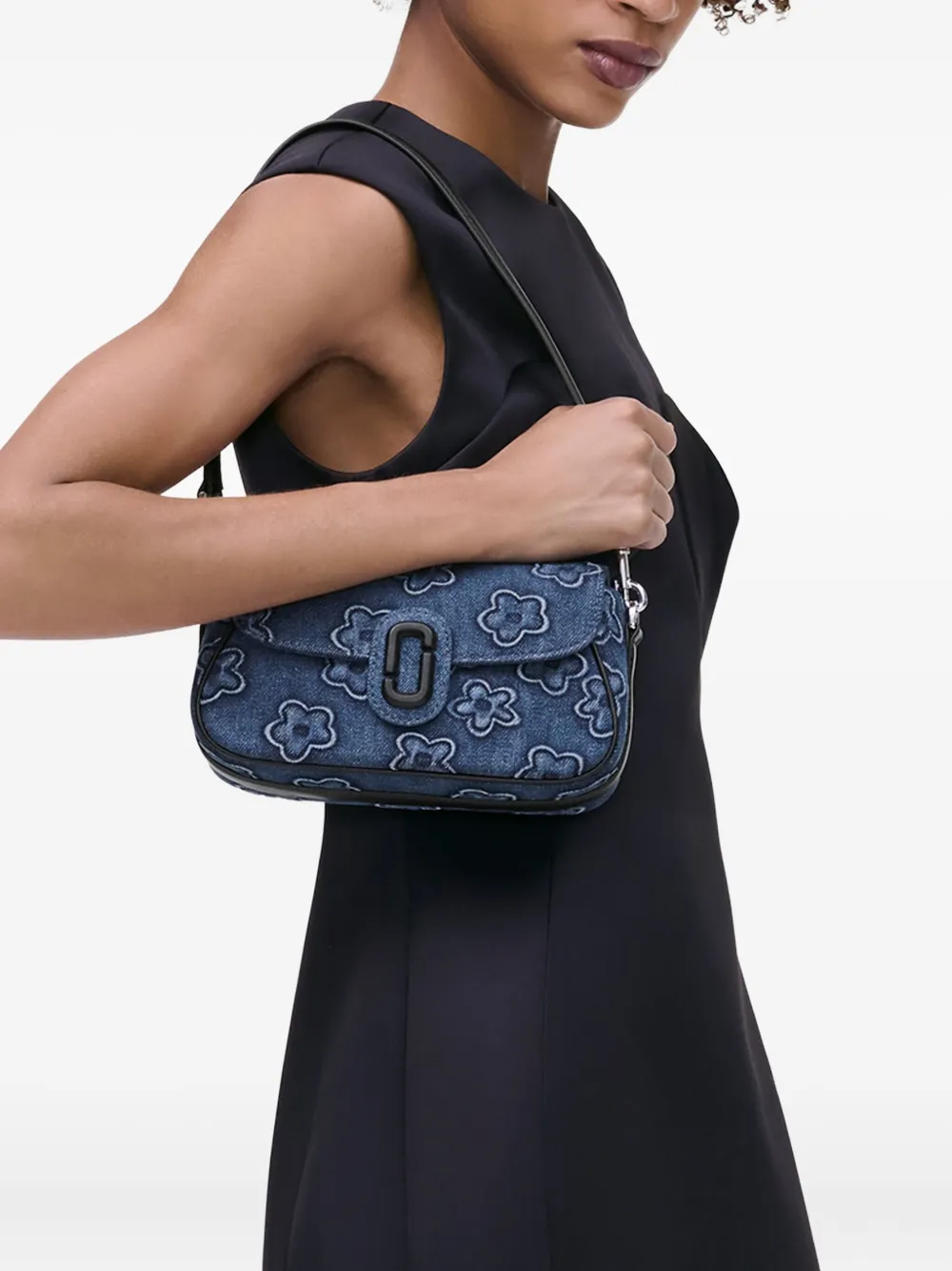 Marc Jacobs The Puffy Daisy denim Clover schoudertas - Blauw