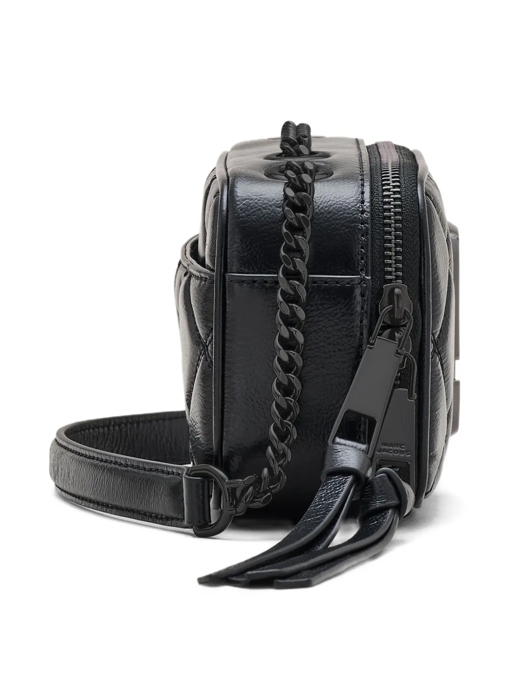 Marc Jacobs The Quilted Snapshot leren tas met ketting Zwart